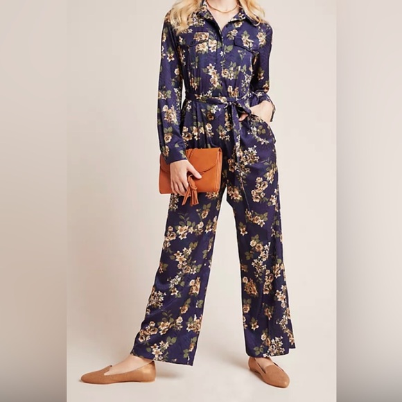 Anthropologie Hutch Annika Floral Jumpsuit Size S - Picture 2 of 10